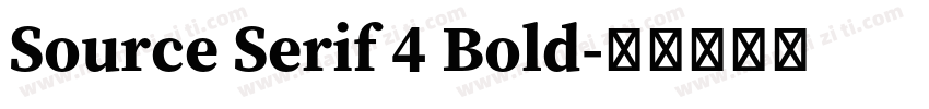 Source Serif 4 Bold字体转换